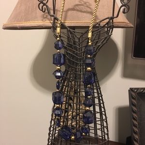 Kate spade necklace (navy and gold)
